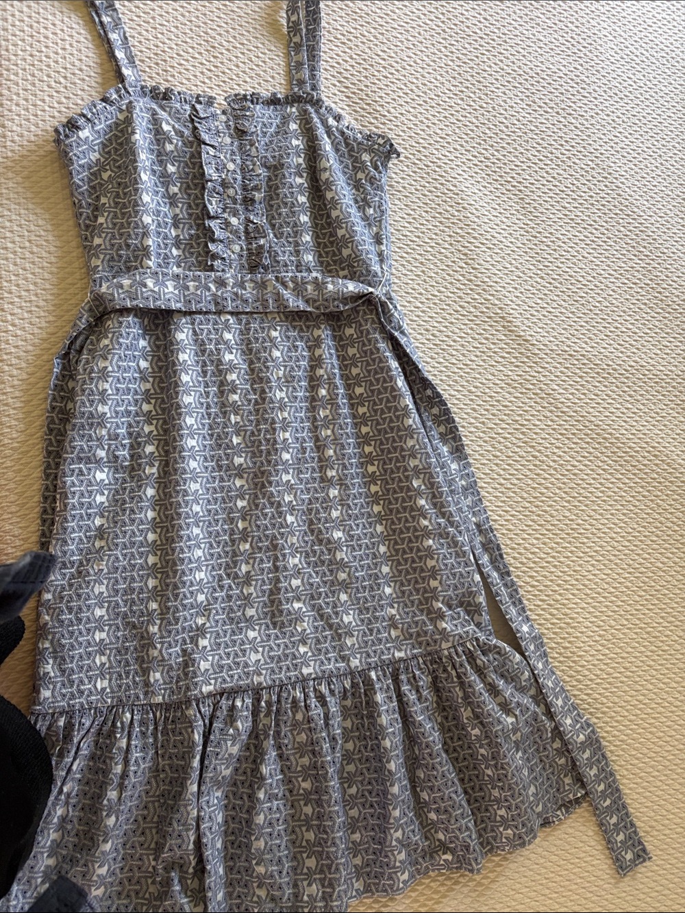ANTONIO MELANI blue Printed Sleeveless Midi Dress